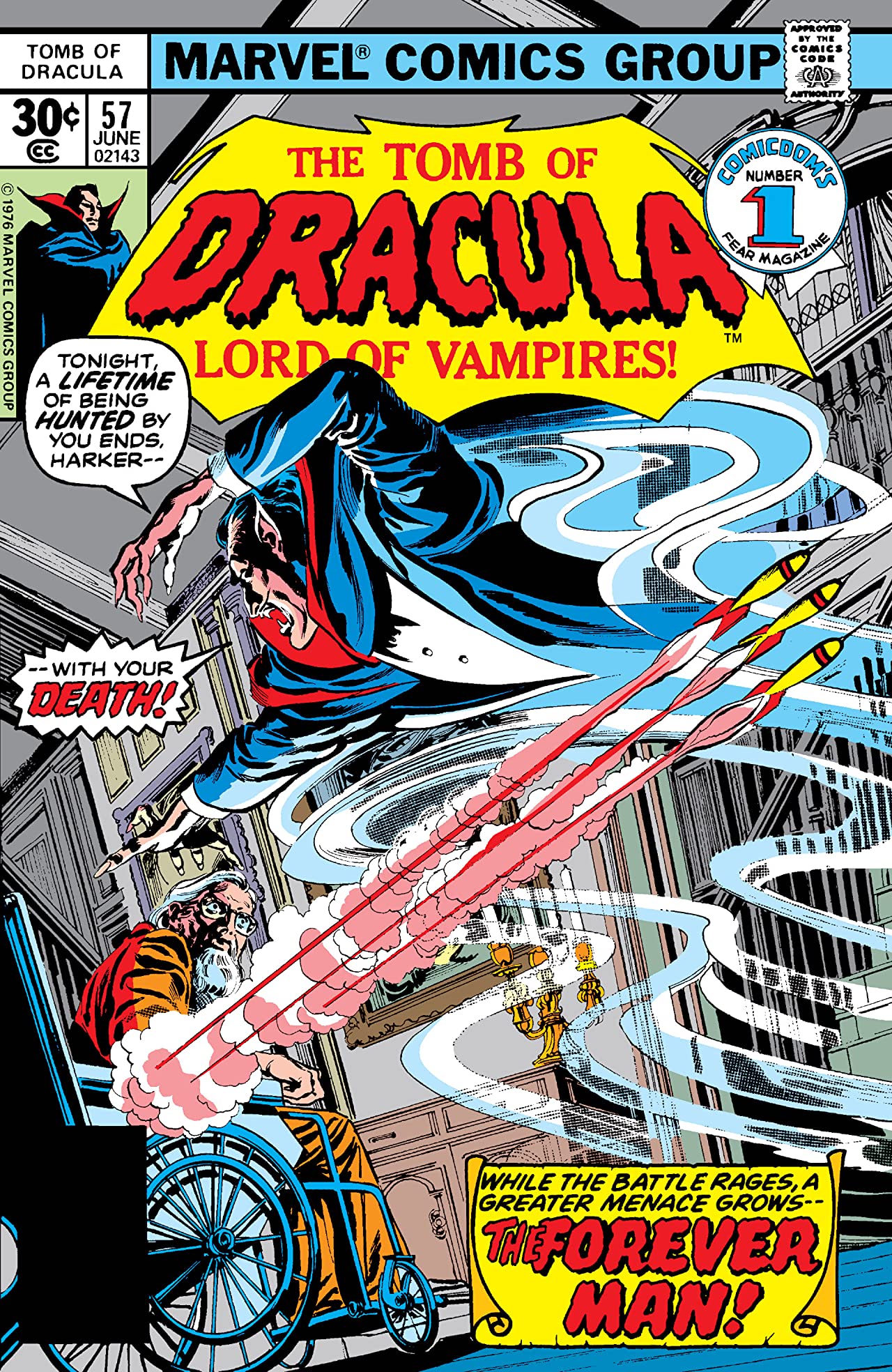 Tomb of Dracula #57 cover