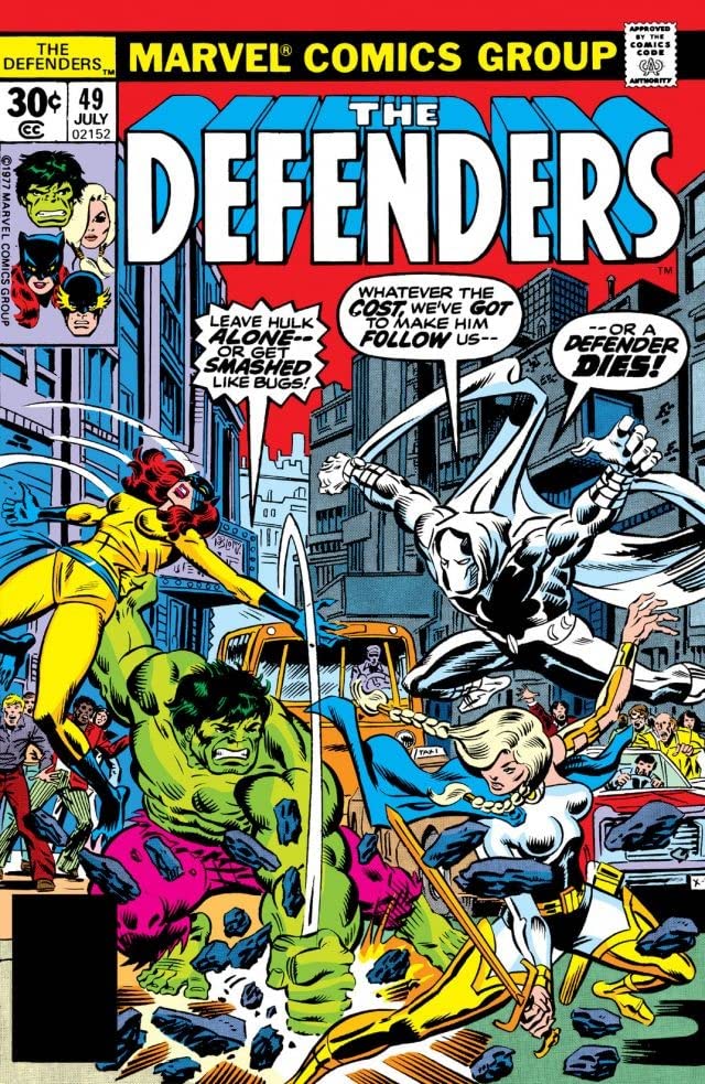 The Defenders #49 cover