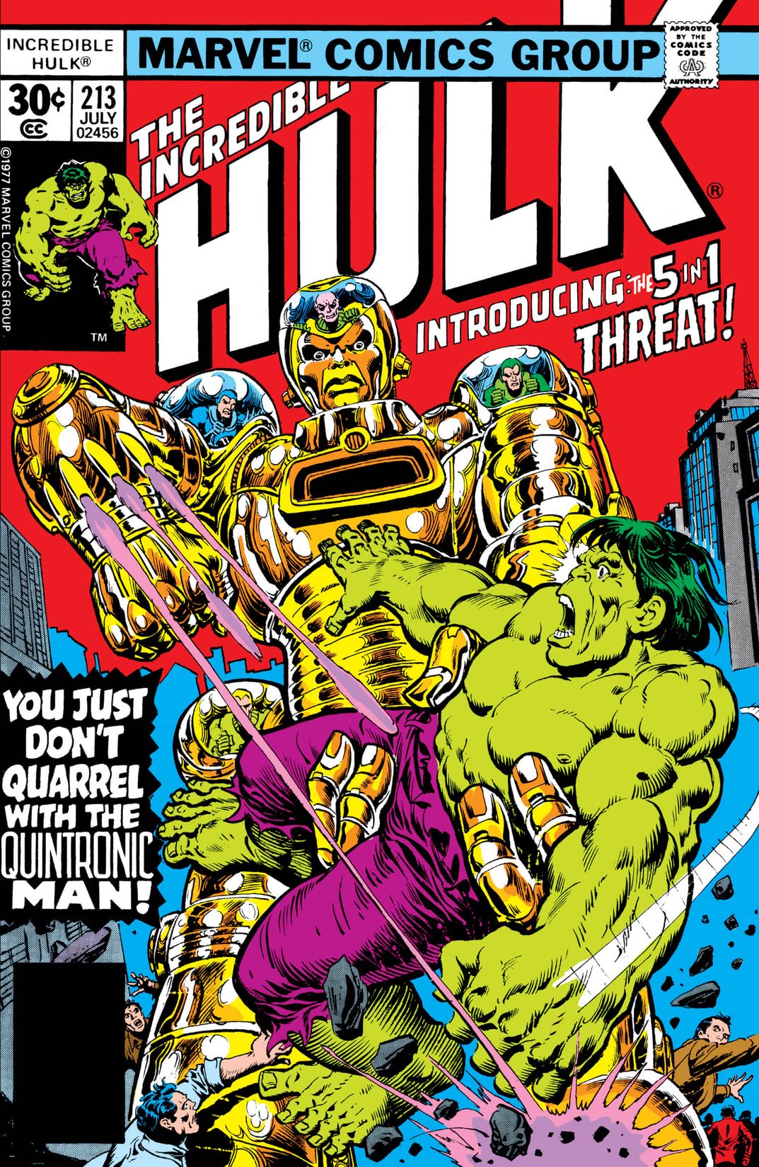 The Incredible Hulk #213 cover