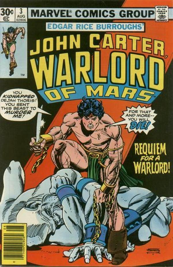 John Carter, Warlord of Mars #3 cover