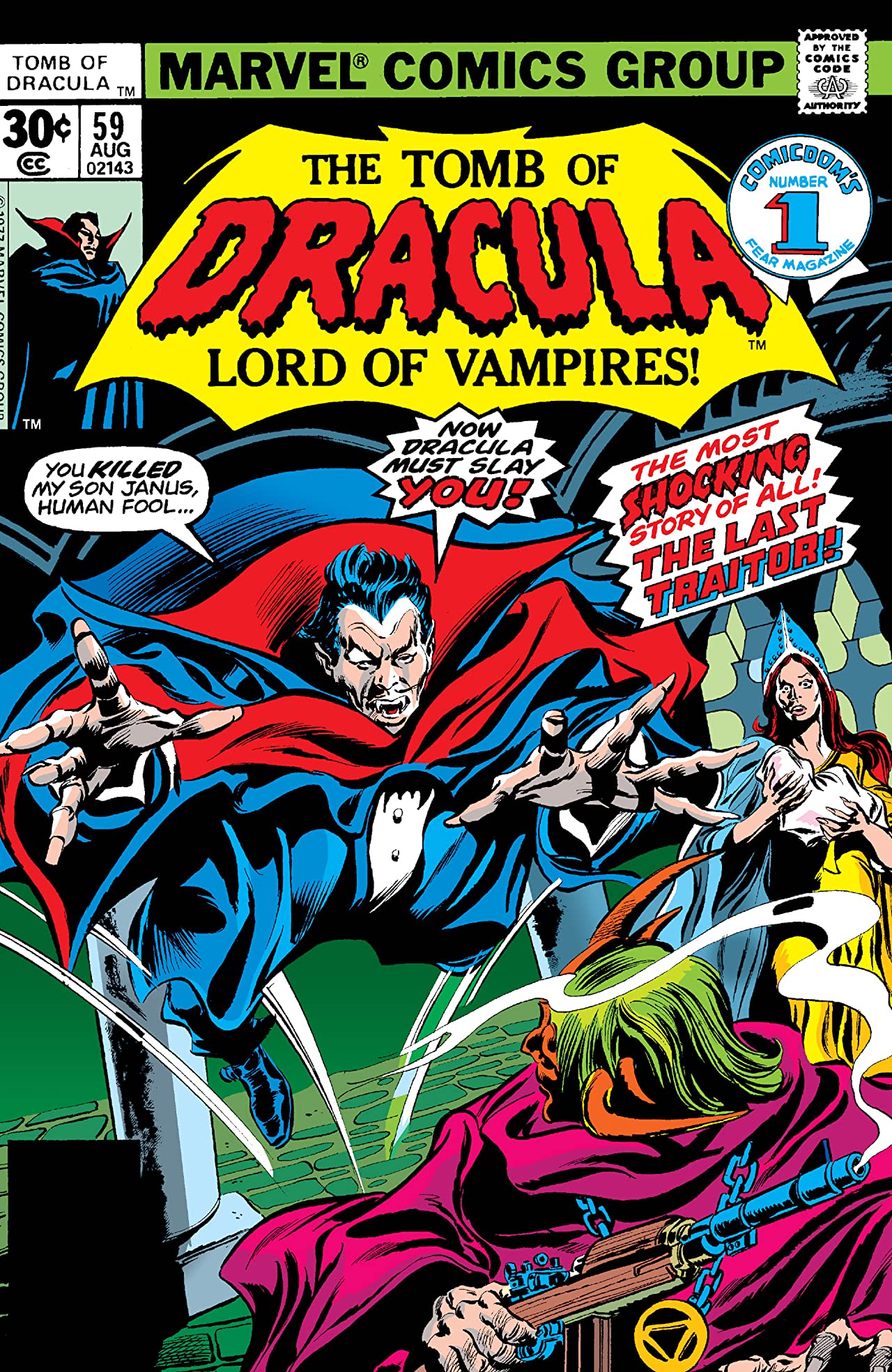 Tomb of Dracula #59 cover