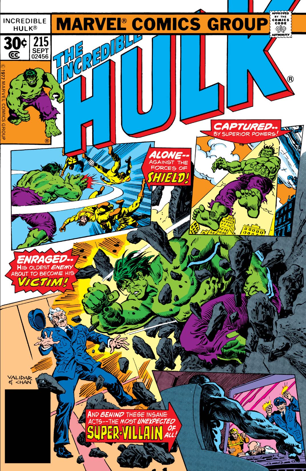 The Incredible Hulk #215 cover