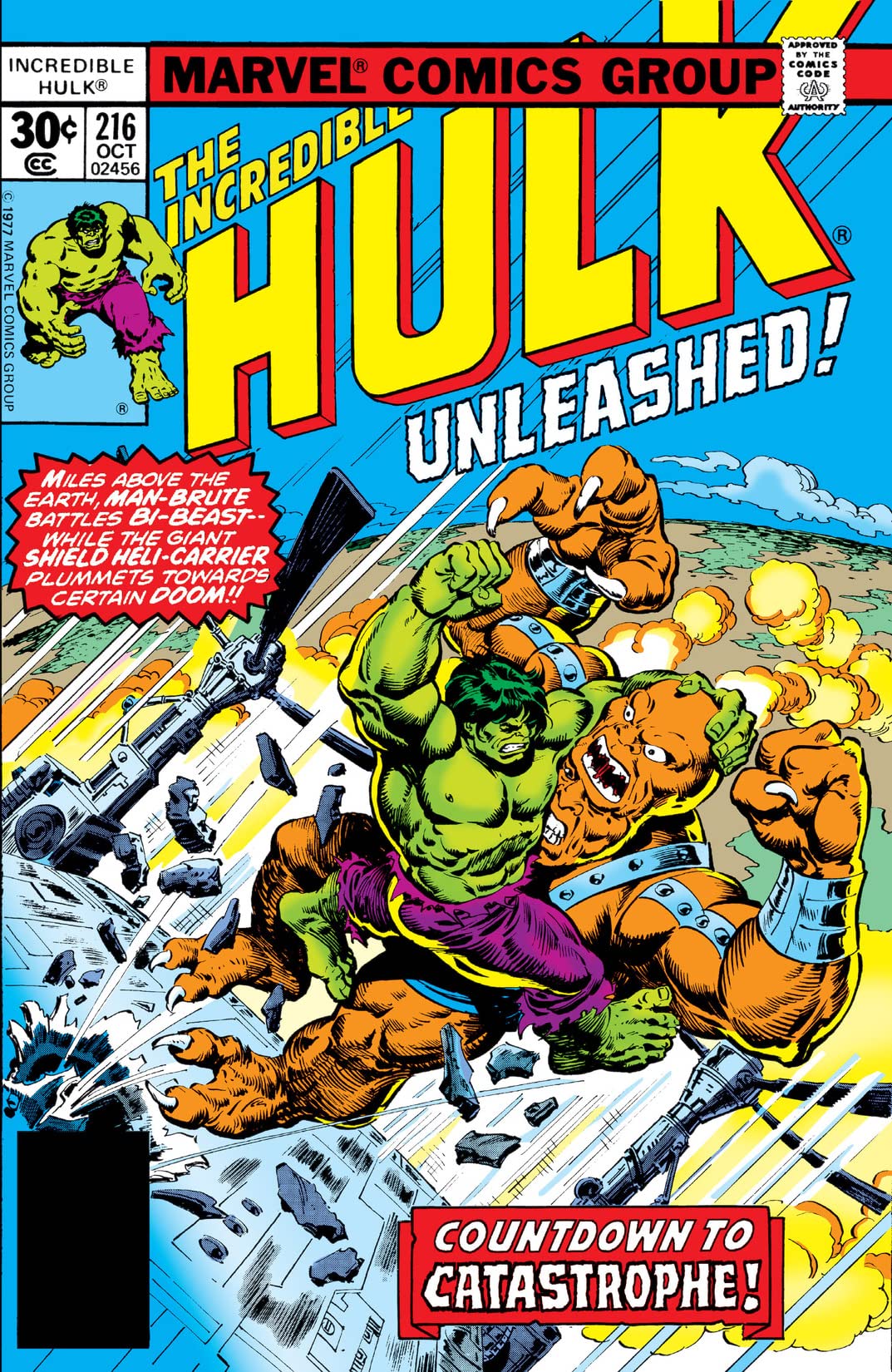 The Incredible Hulk #216 cover