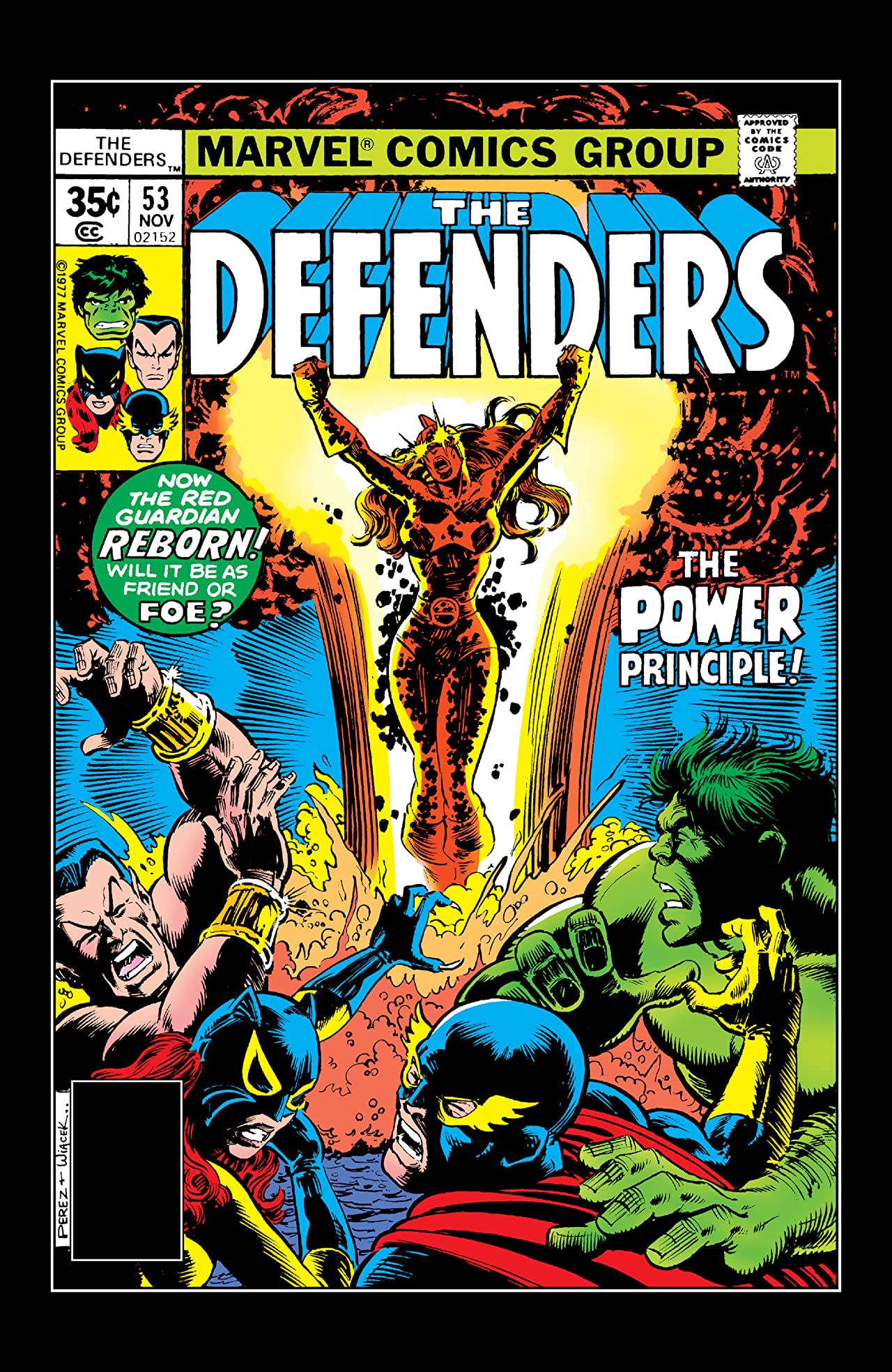 The Defenders #53 cover