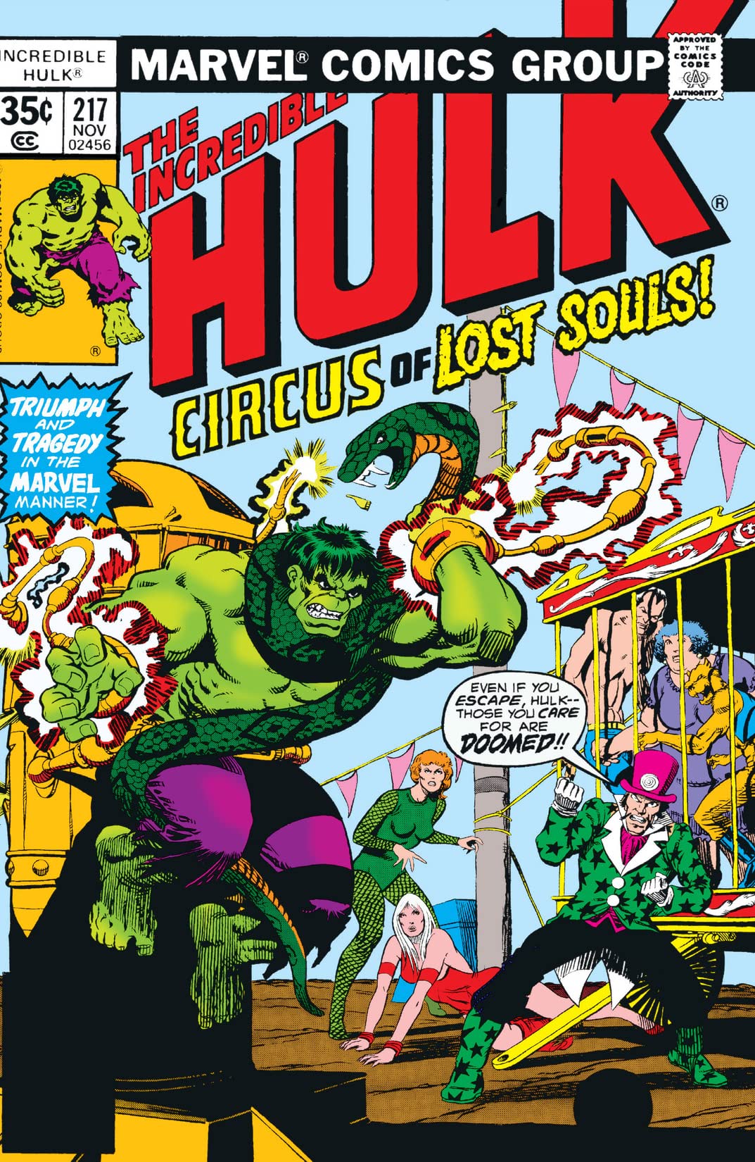 The Incredible Hulk #217 cover