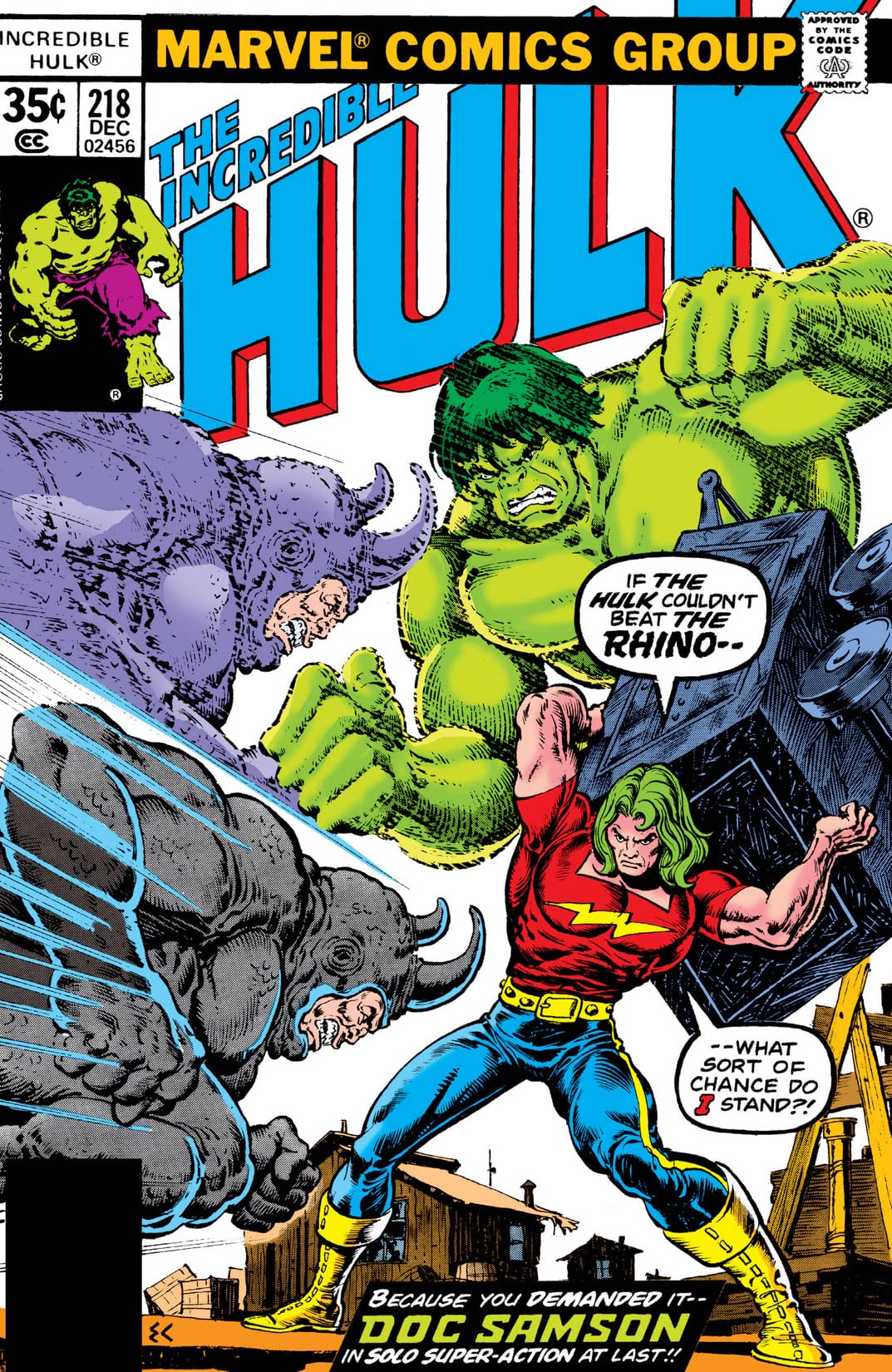 The Incredible Hulk #218 cover