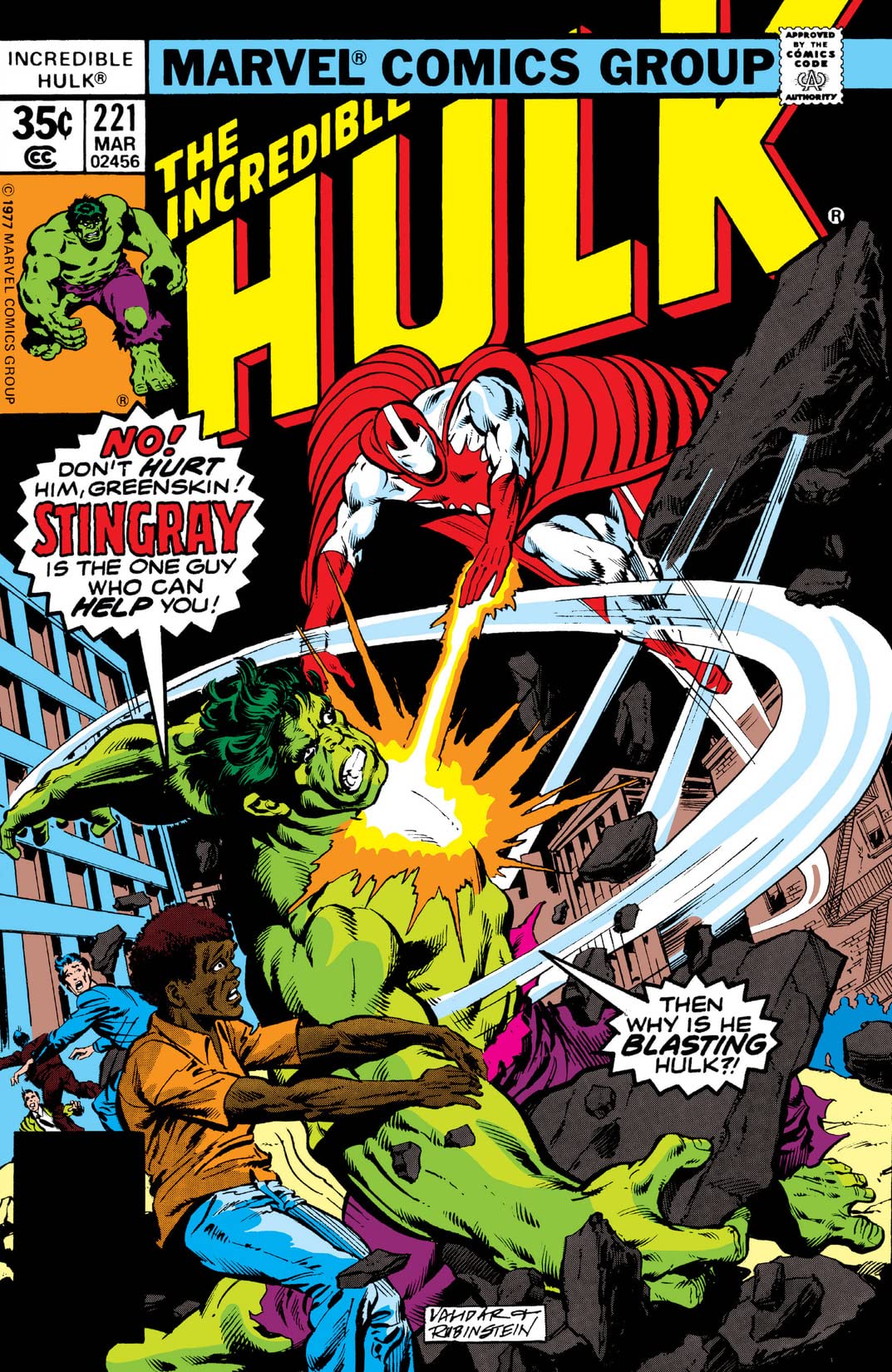 The Incredible Hulk #221 cover