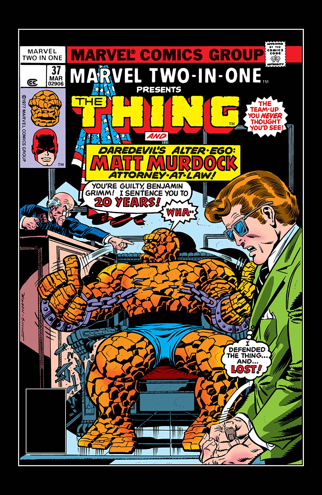 Marvel Two-in-One #37 cover