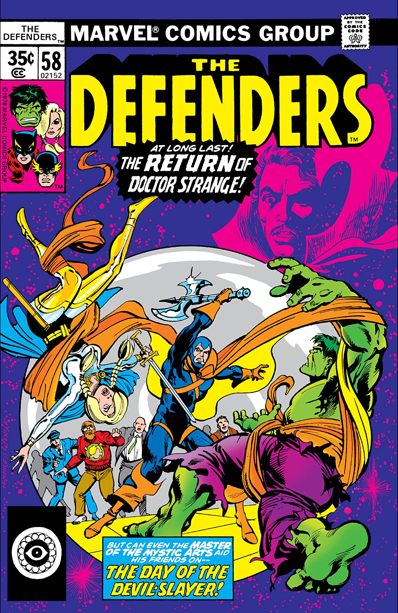 The Defenders #58 cover
