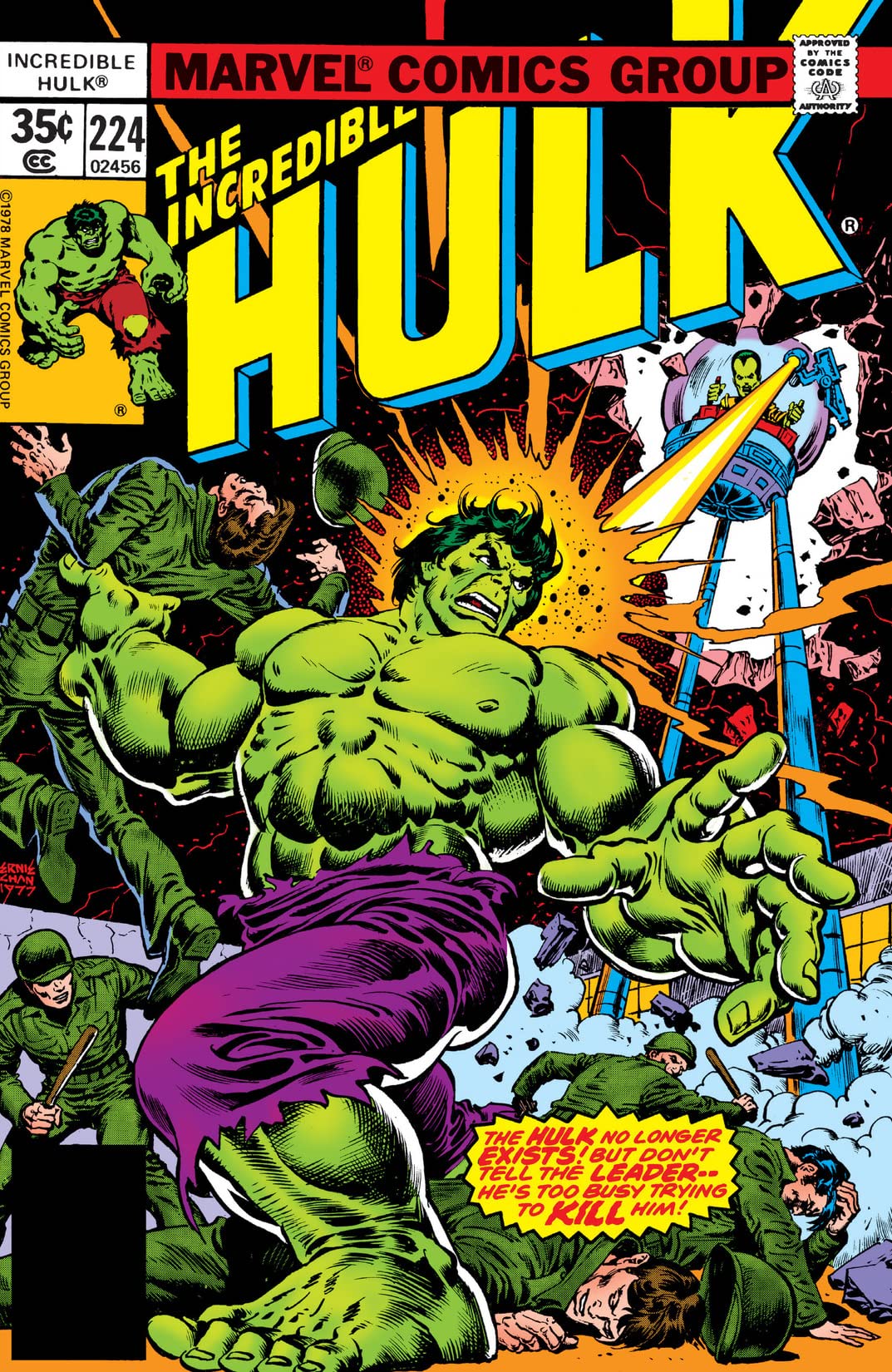 The Incredible Hulk #224 cover