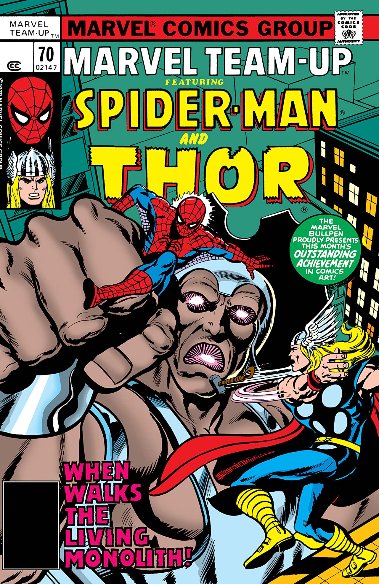 Marvel Team-Up #70 cover