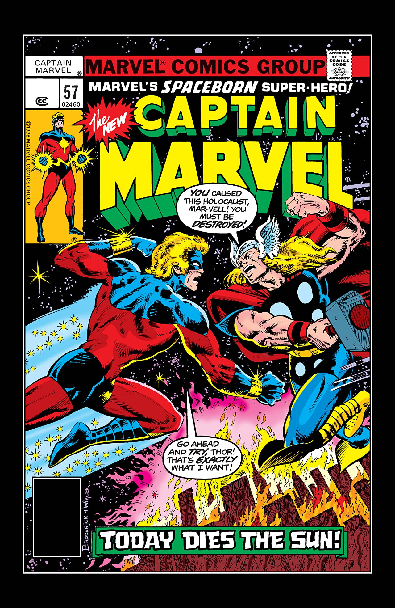 Captain Marvel #57 cover