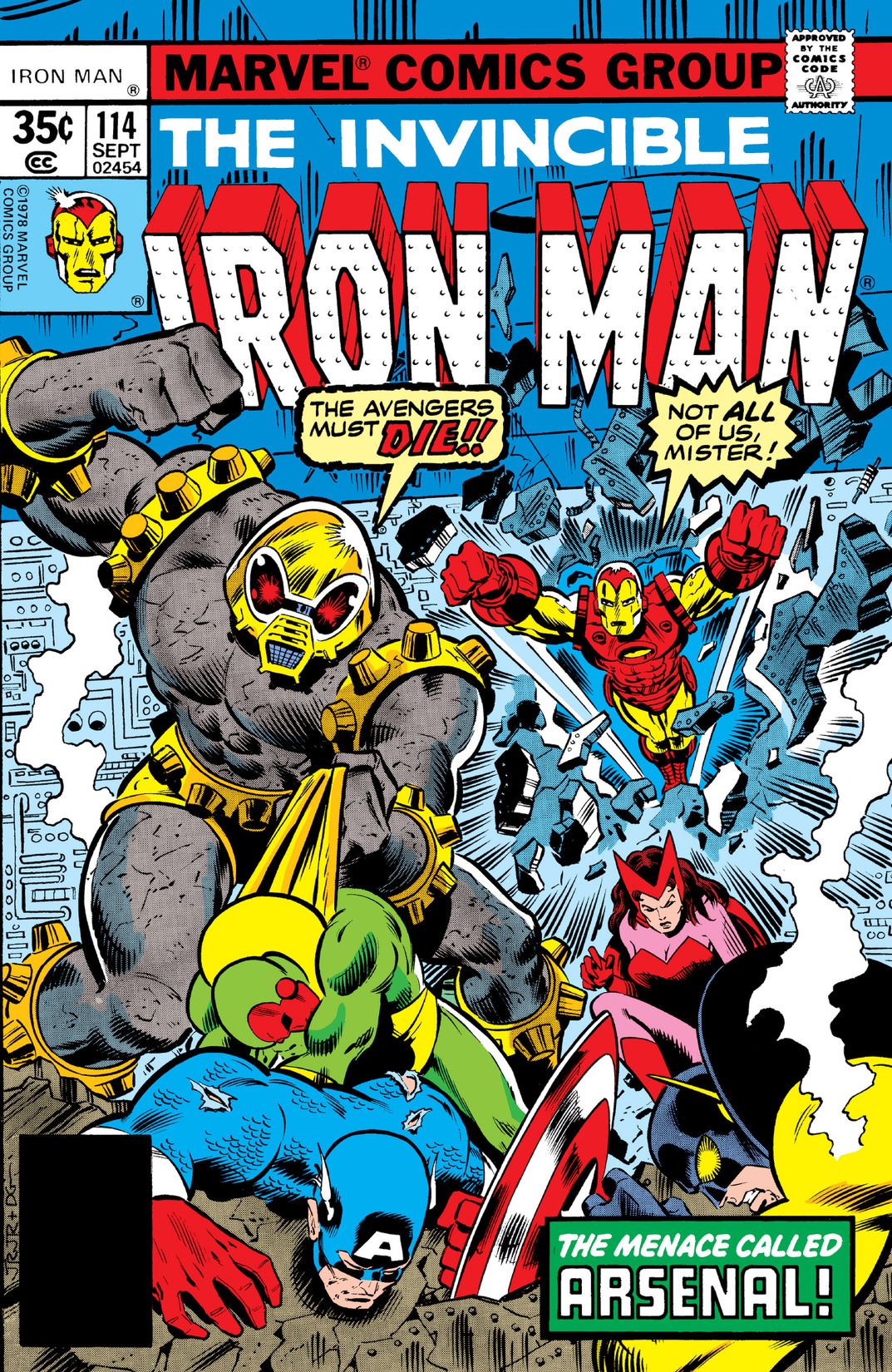 Iron Man #114 cover