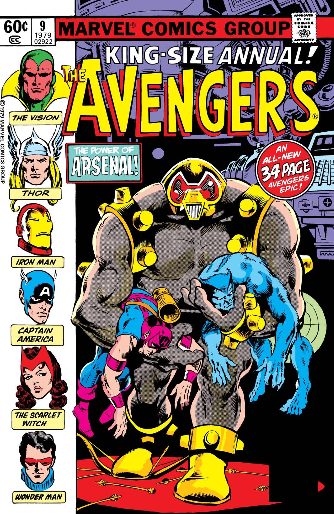 The Avengers Annual #9 cover