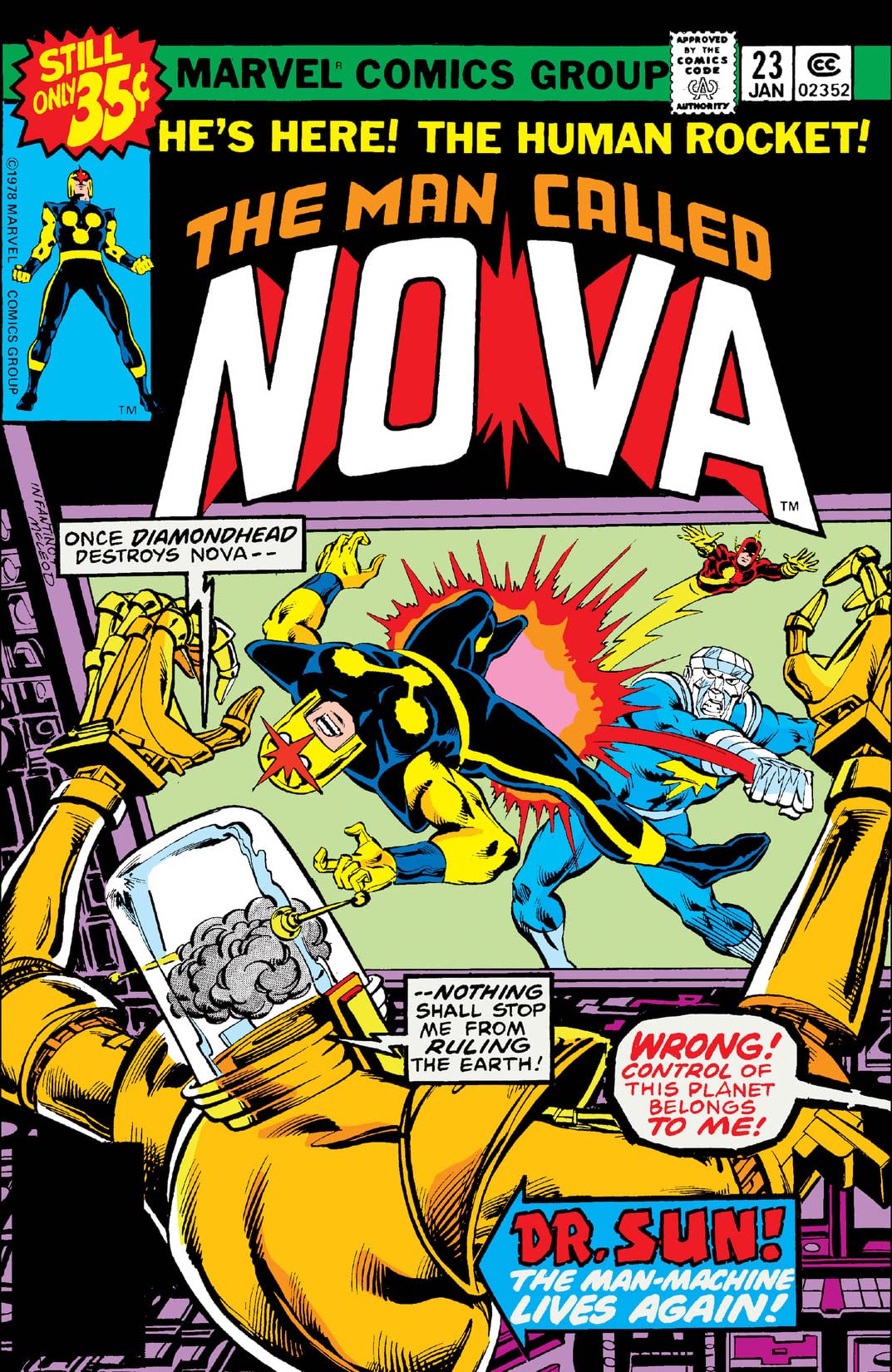 The Man Called Nova #23 cover