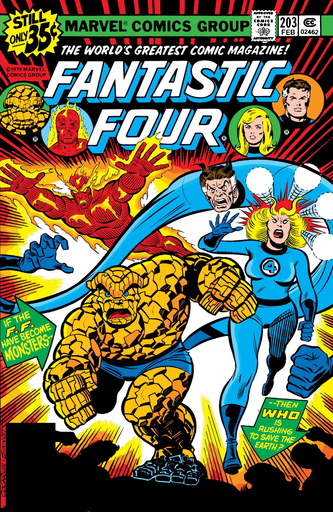 Fantastic Four #203 cover