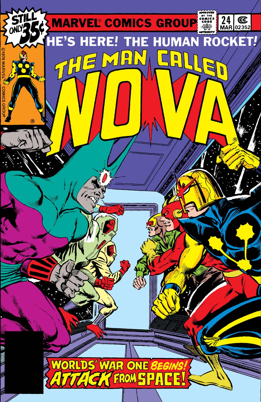 The Man Called Nova #24 cover