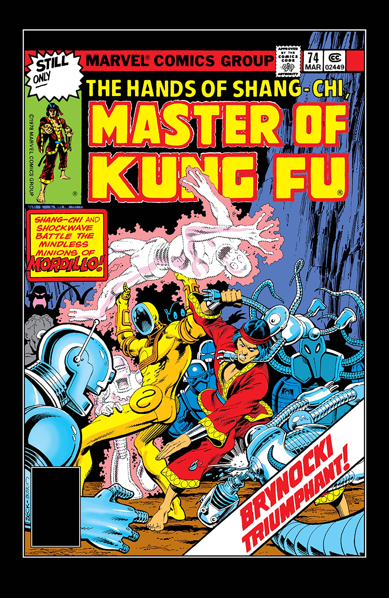 Master of Kung Fu #74 cover
