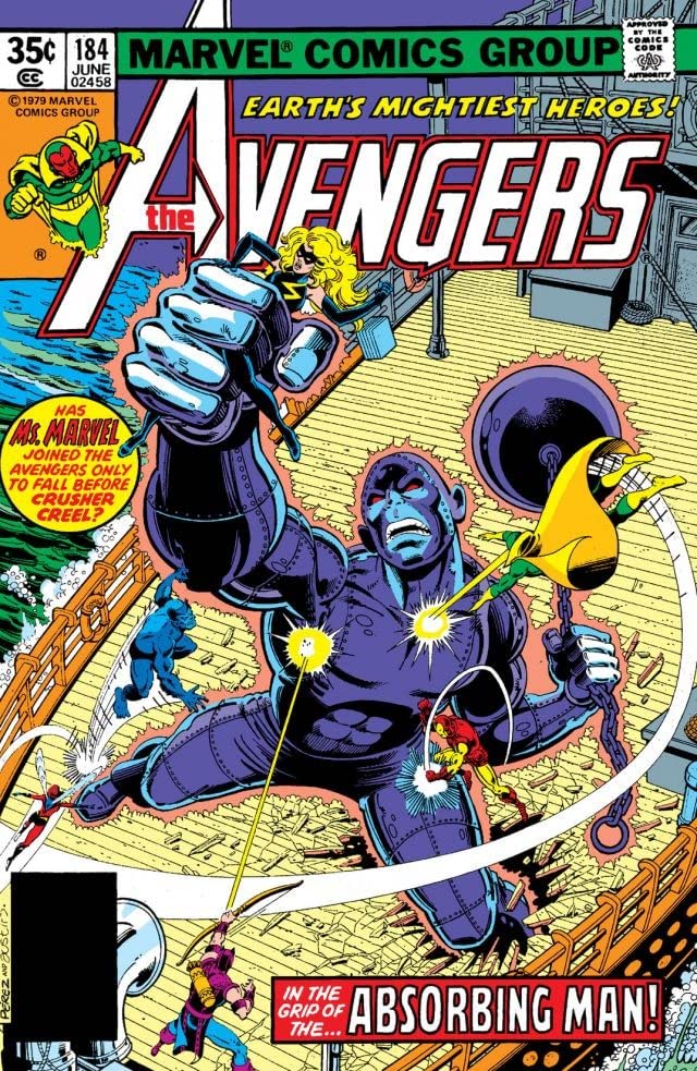 The Avengers #184 cover