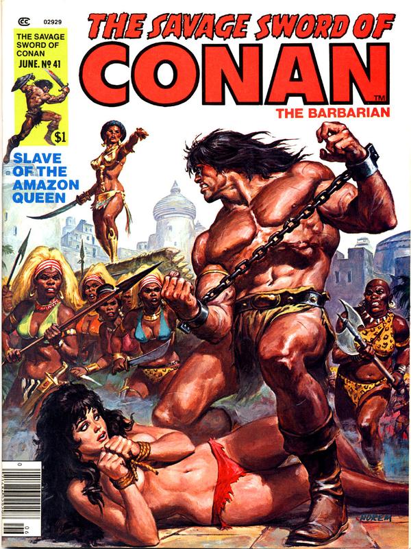 The Savage Sword of Conan #41 cover