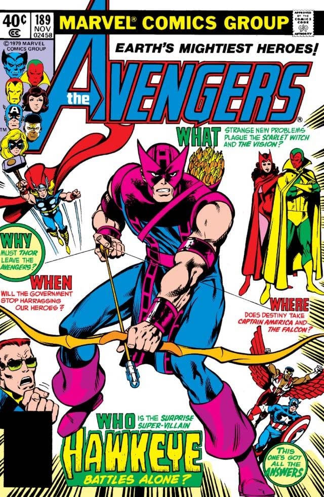 The Avengers #189 cover