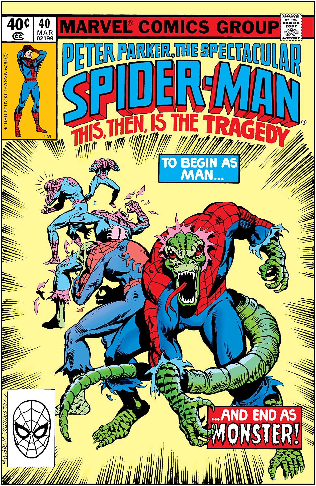 The Spectacular Spider-Man #40 cover