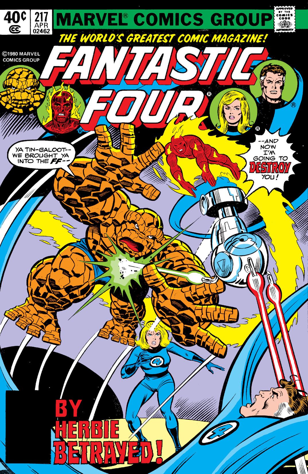 Fantastic Four #217 cover