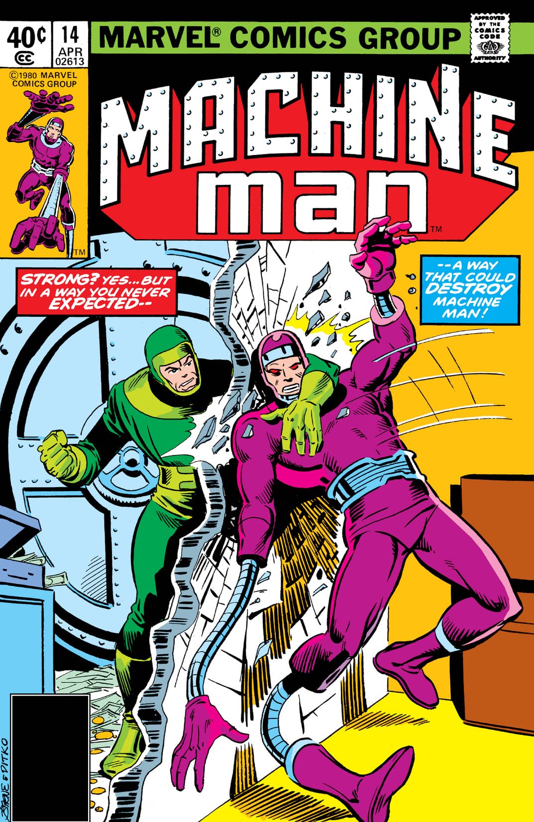 Machine Man #14 cover