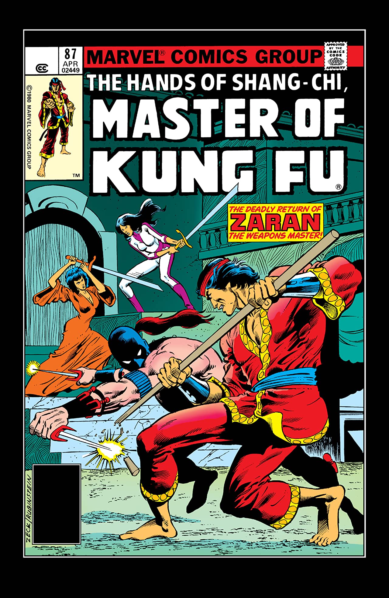 Master of Kung Fu #87 cover