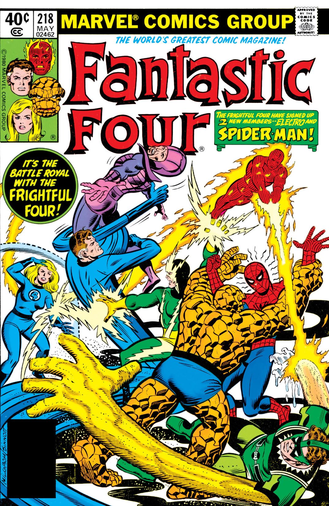 Fantastic Four #218 cover