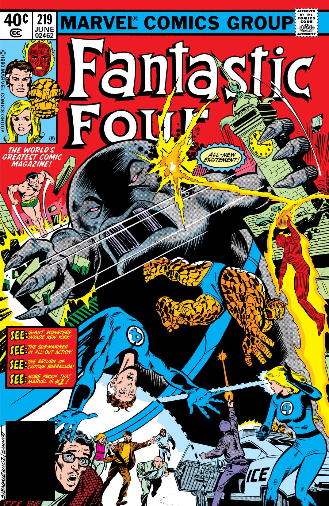 Fantastic Four #219 cover