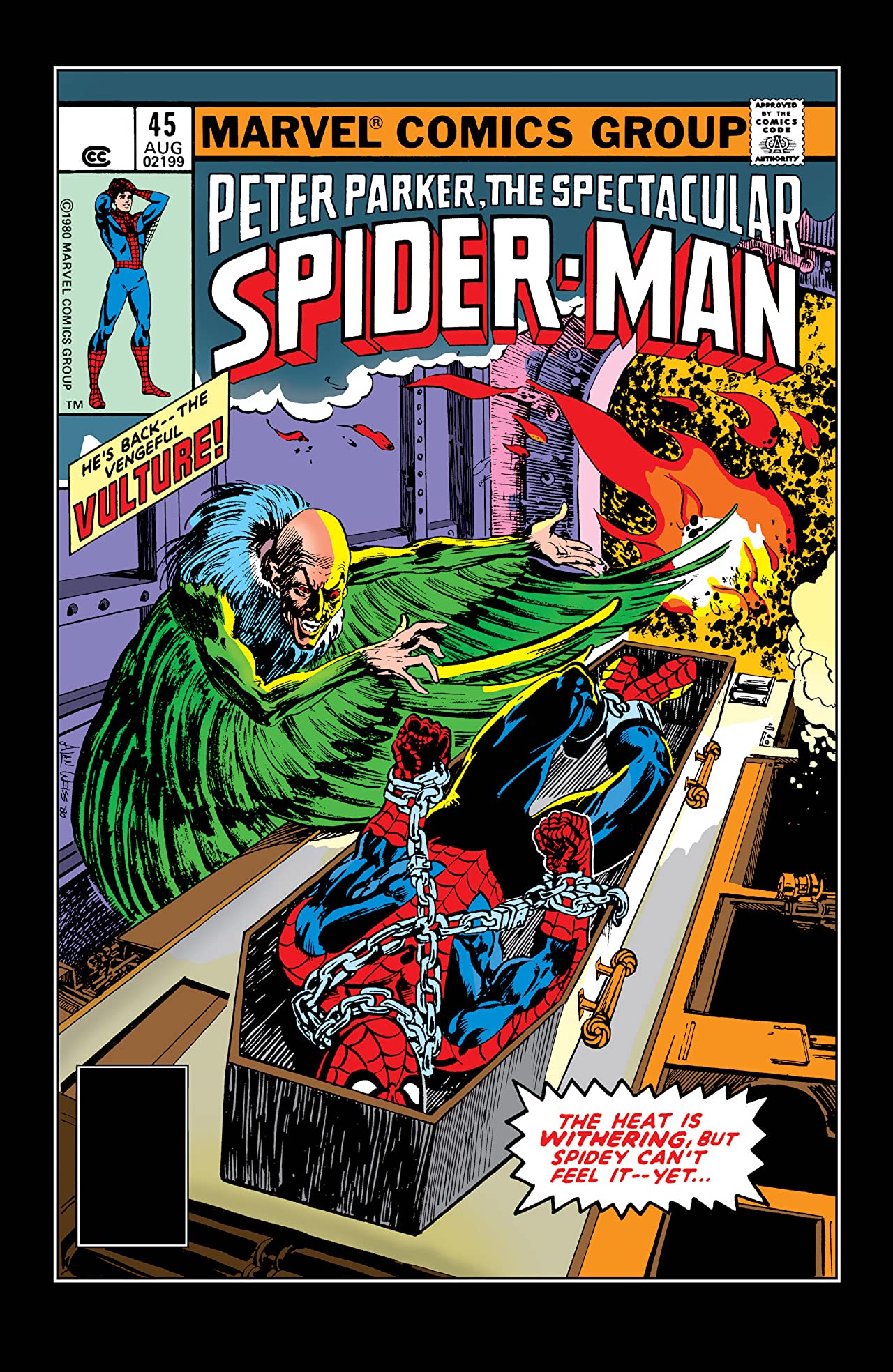 The Spectacular Spider-Man #45 cover