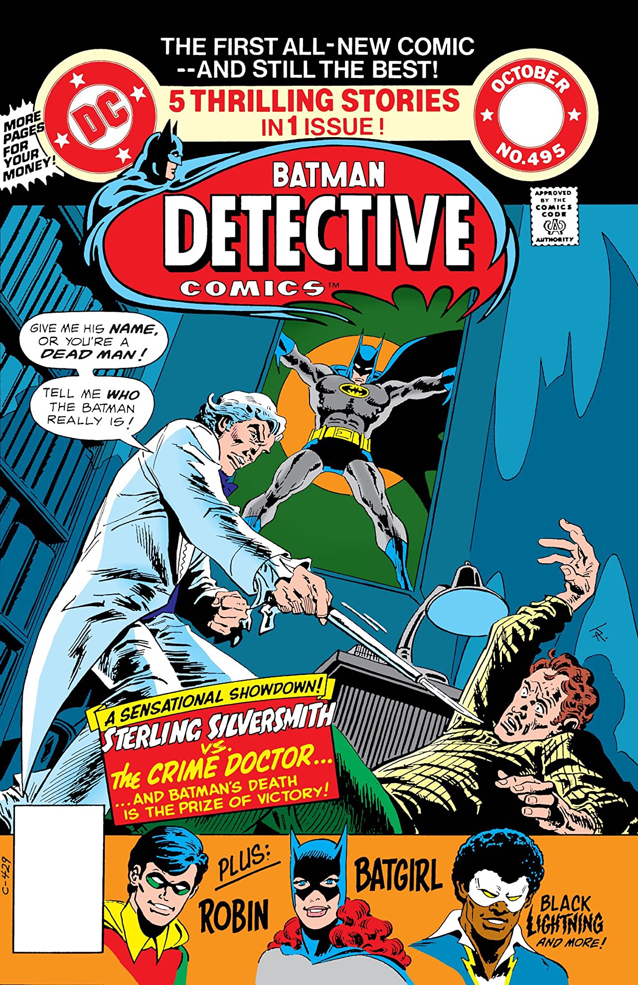 Detective Comics #495 cover