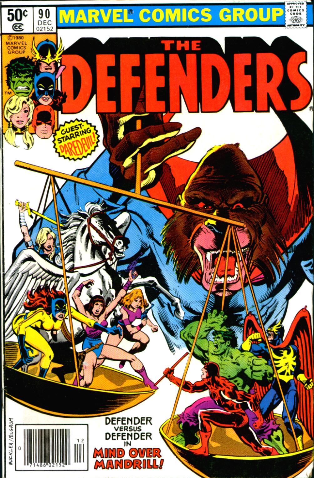The Defenders #90 cover