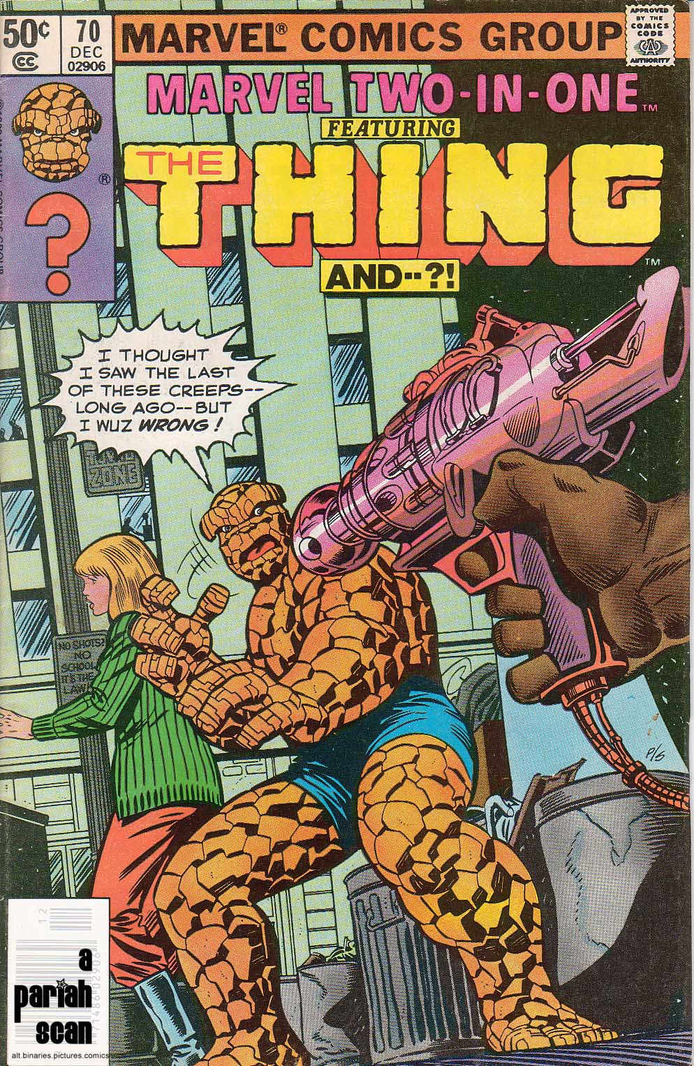 Marvel Two-in-One #70 cover