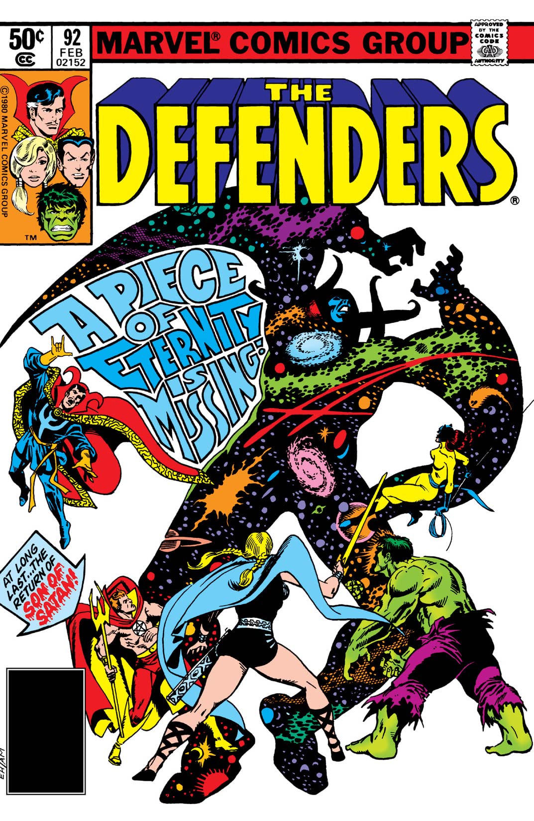 The Defenders #92 cover