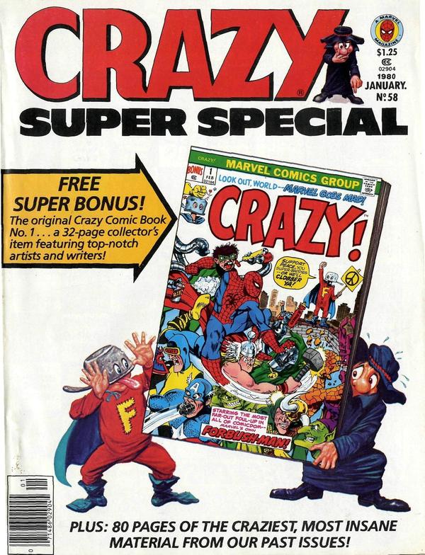 Crazy Magazine #58 cover