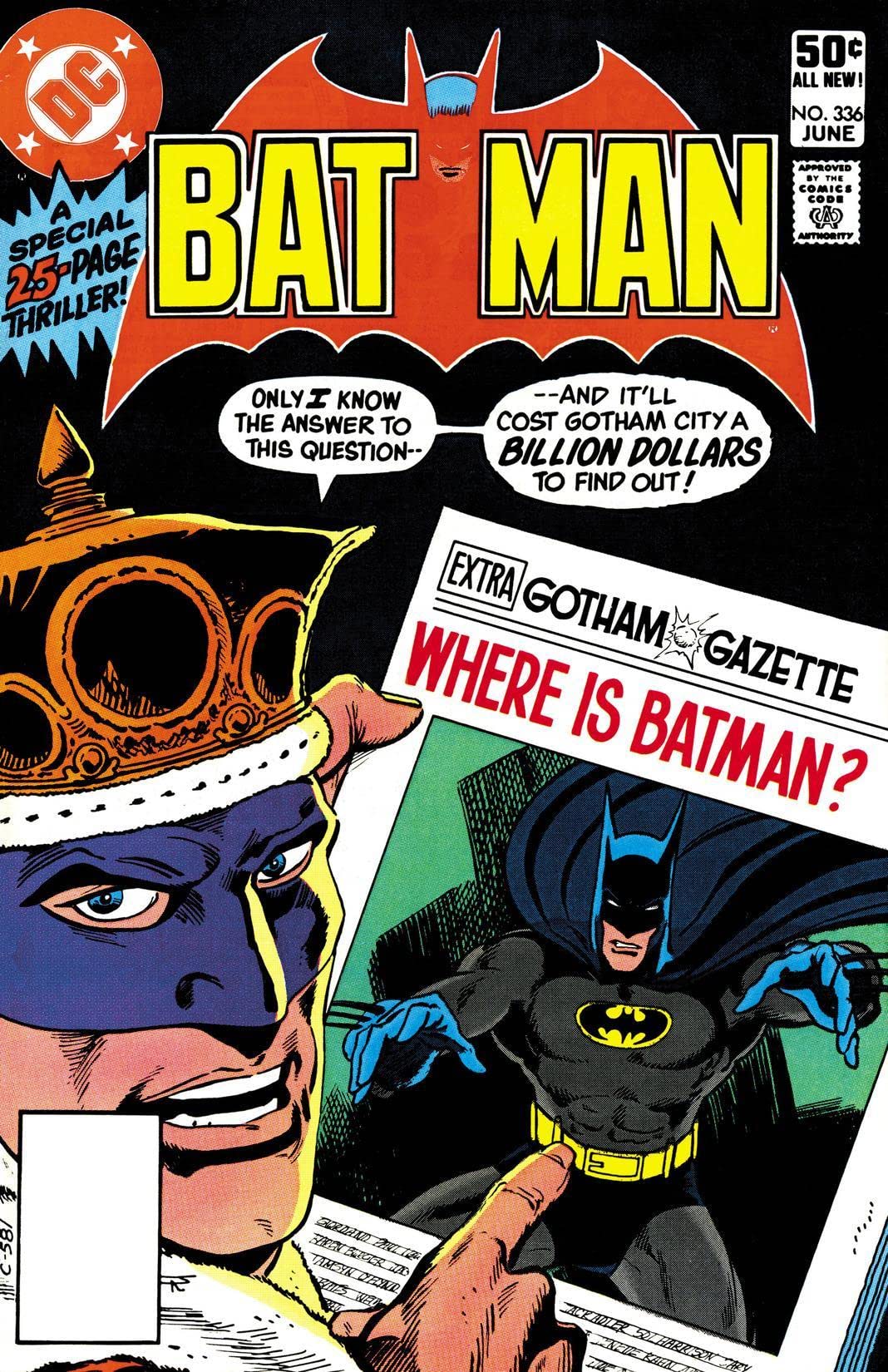 Batman #336 cover