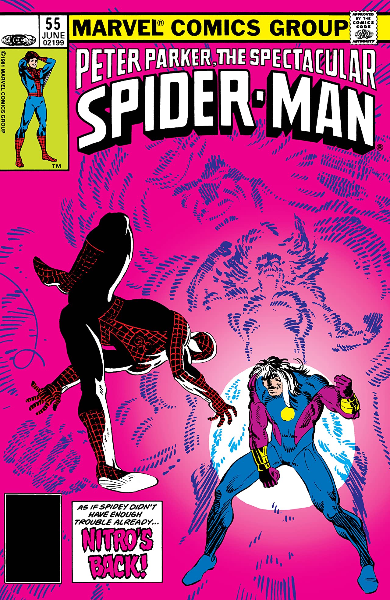 The Spectacular Spider-Man #55 cover