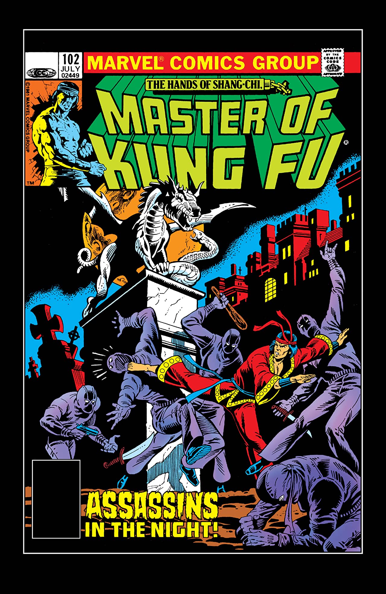 Master of Kung Fu #102 cover