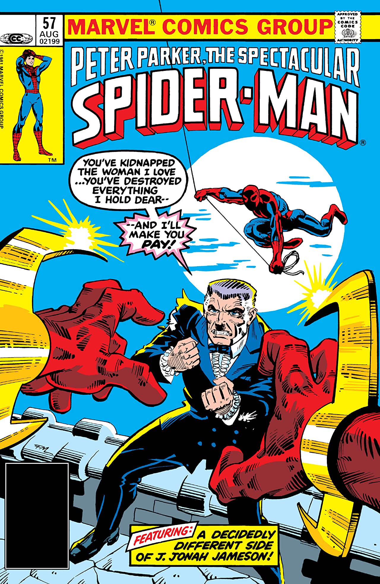 The Spectacular Spider-Man #57 cover