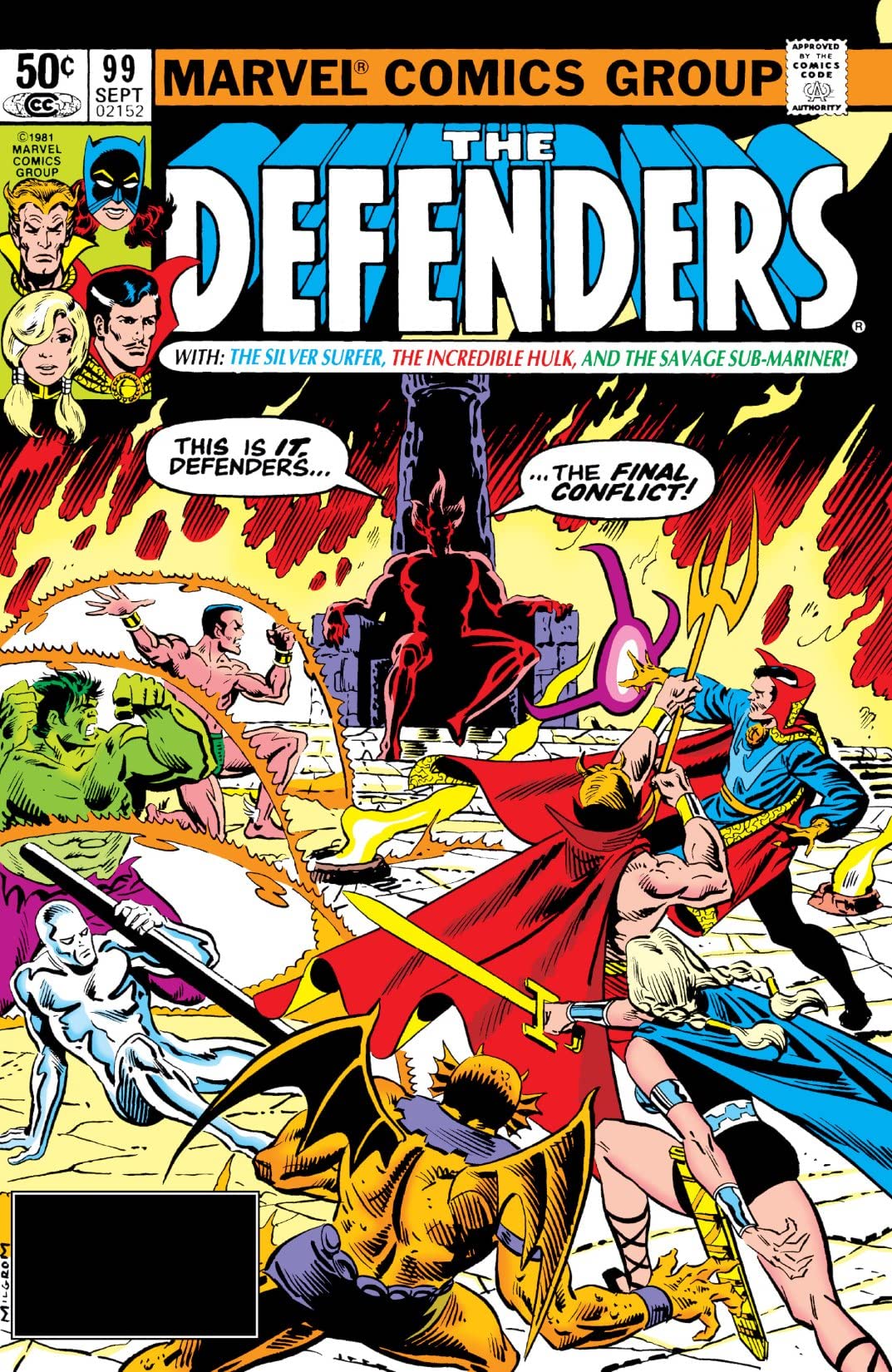 The Defenders #99 cover