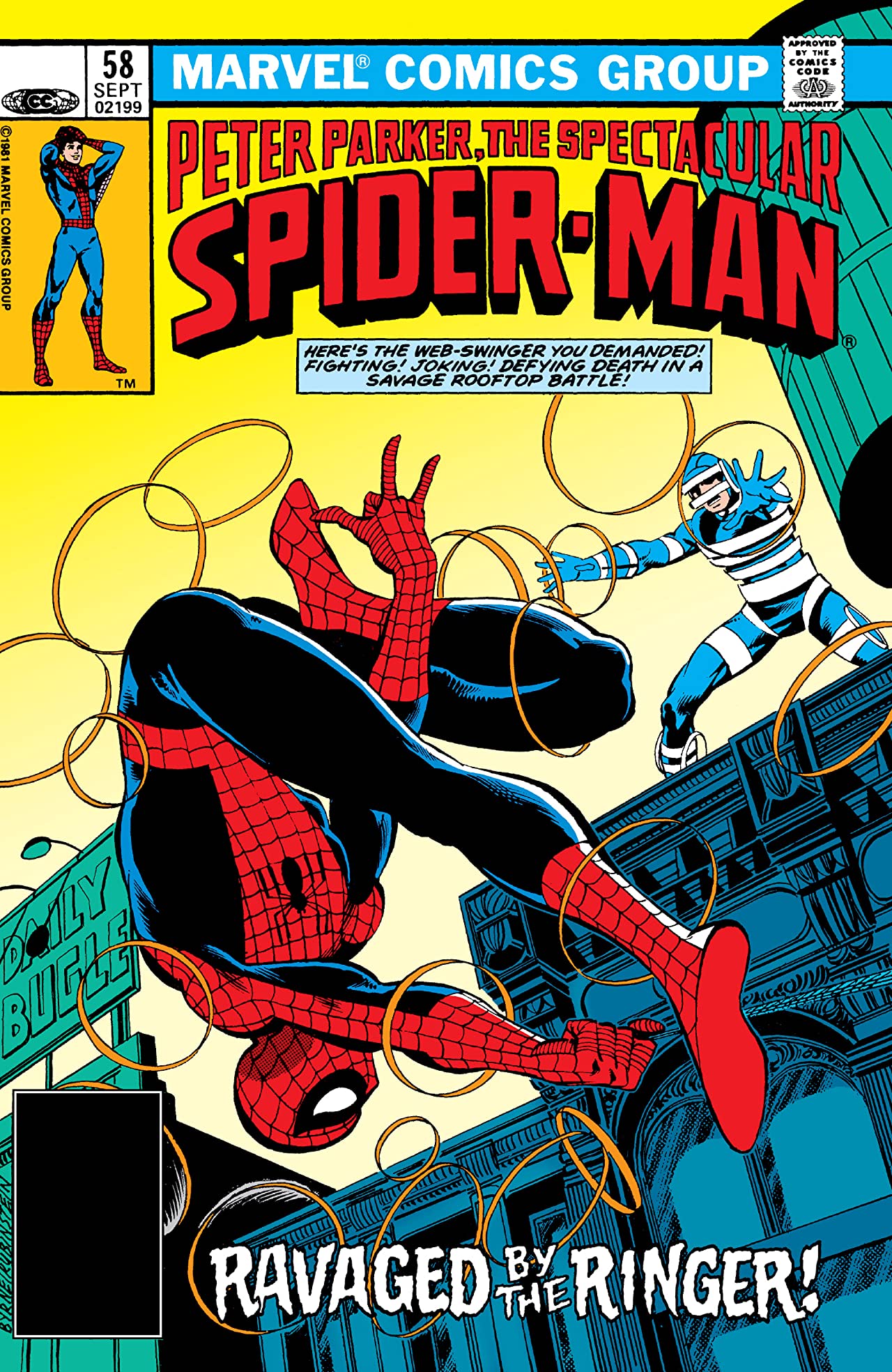 The Spectacular Spider-Man #58 cover