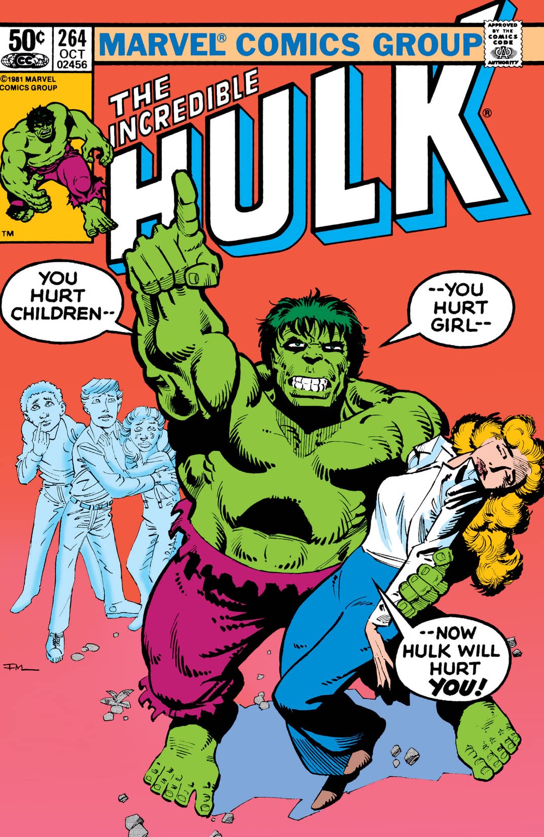 The Incredible Hulk #264 cover