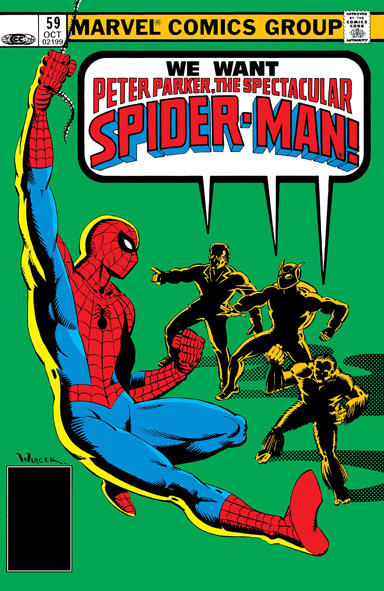 The Spectacular Spider-Man #59 cover