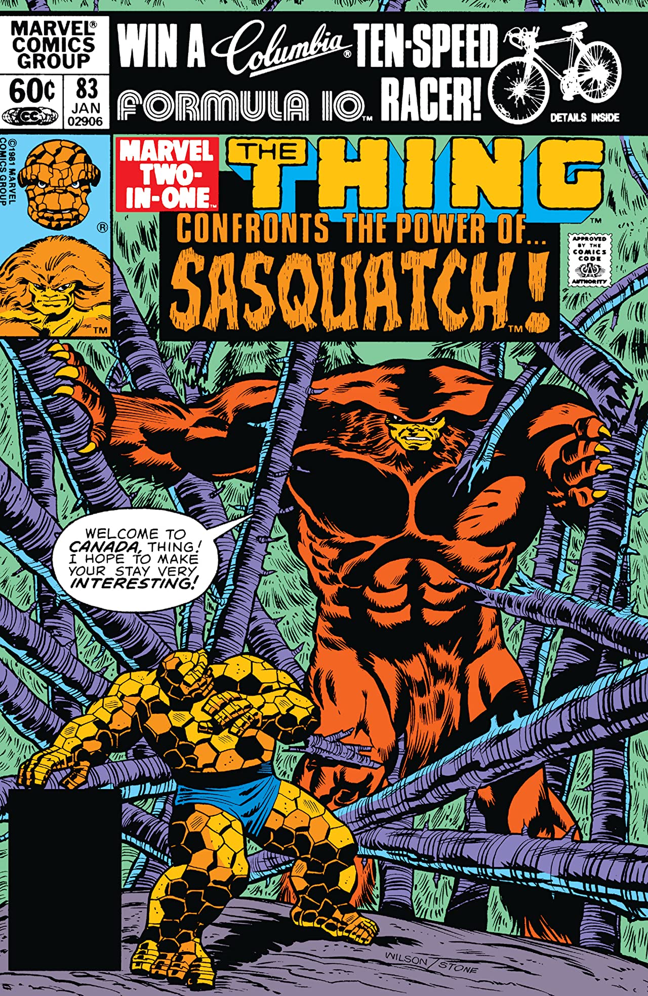 Marvel Two-in-One #83 cover