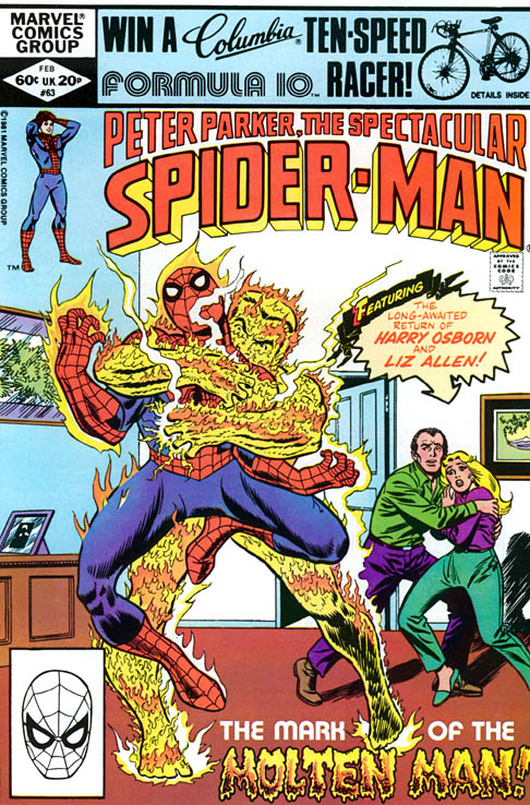 The Spectacular Spider-Man #63 cover