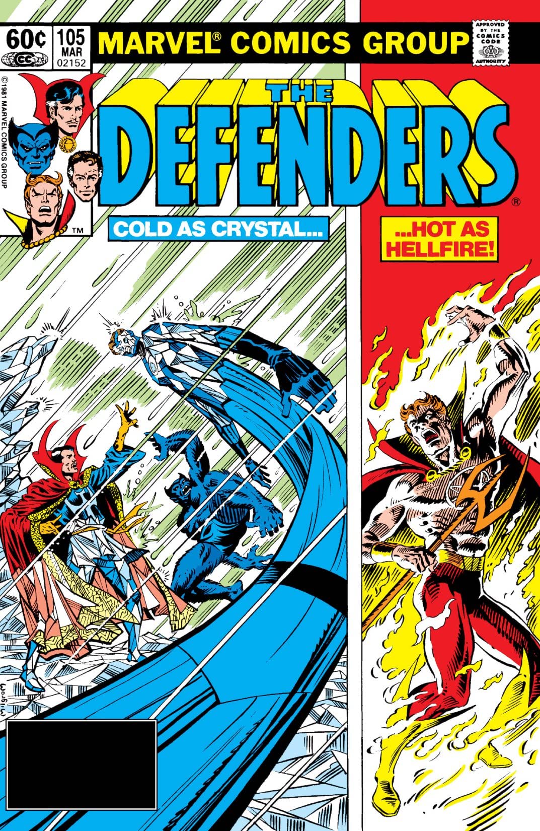 The Defenders #105 cover