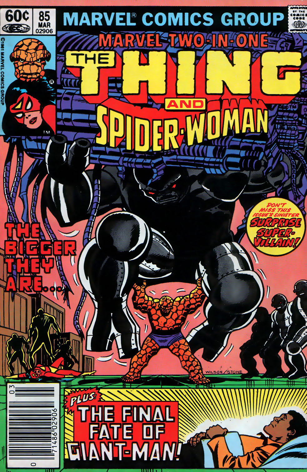 Marvel Two-in-One #85 cover