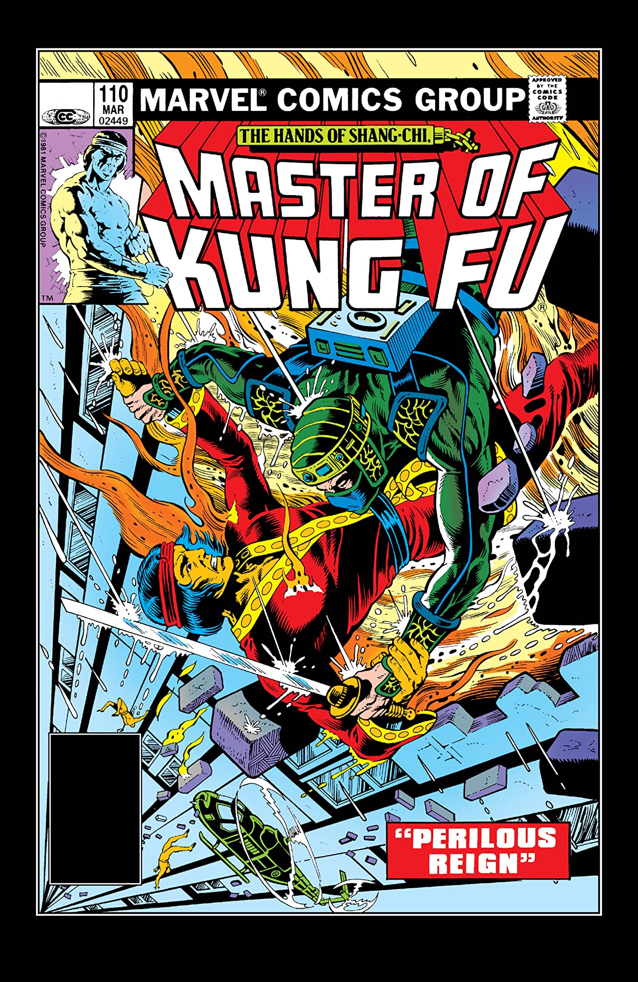 Master of Kung Fu #110 cover